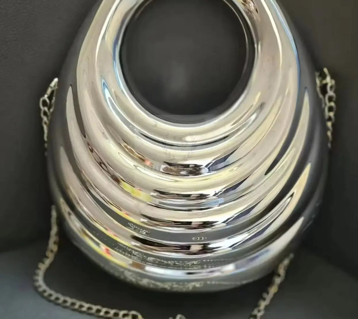 Acrylic Silver Metallic Wave Bag  Uniquely You Online