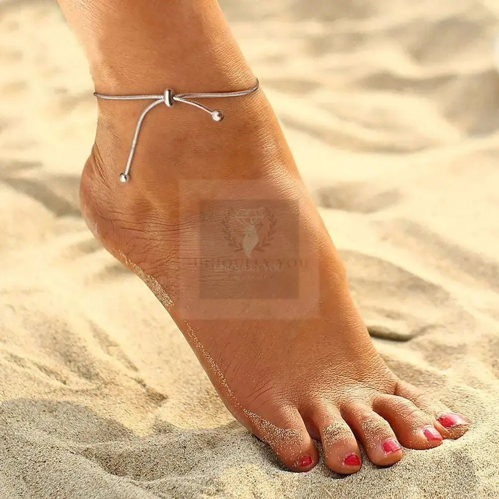 Adjustable Round Snake Chain Anklet - Uniquely You Online