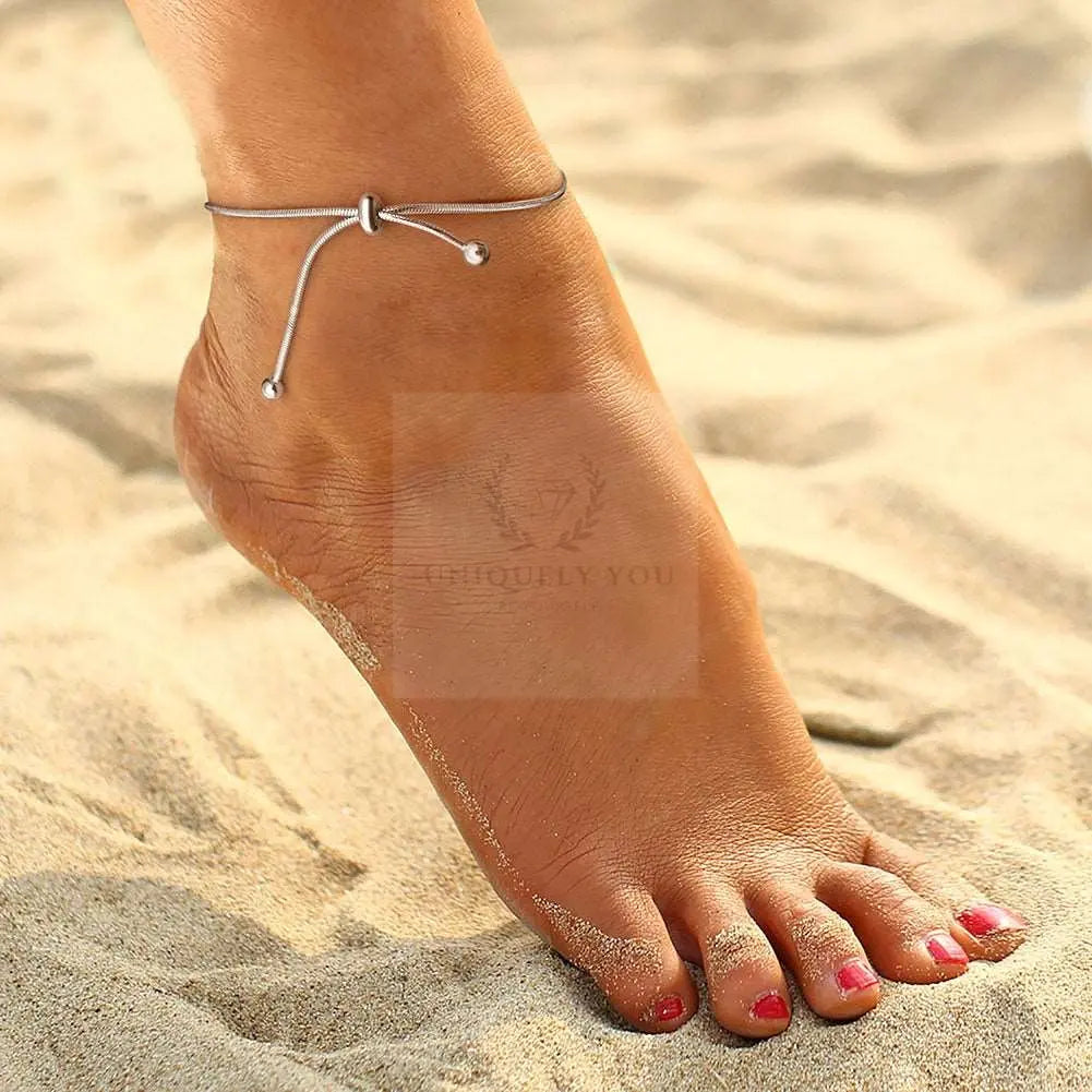 Adjustable Round Snake Chain Anklet - Uniquely You Online