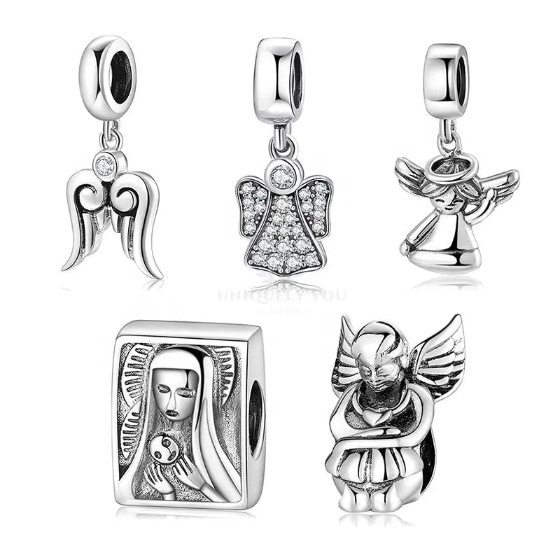 Angel and Virgin Mary Charms