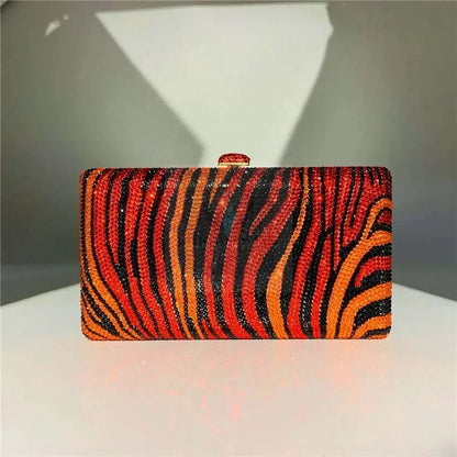 Animal Print Crystal Clutch - Uniquely You Online