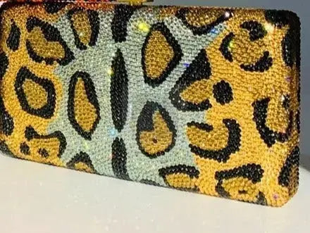 Animal Print Crystal Clutch - Uniquely You Online