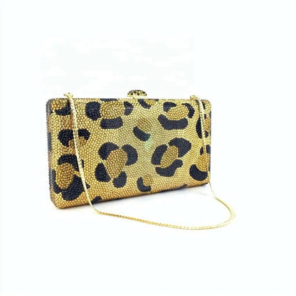 Animal Print Crystal Clutch - Uniquely You Online