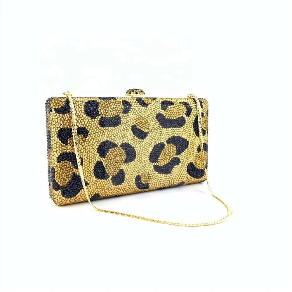 Animal Print Crystal Clutch - Uniquely You Online