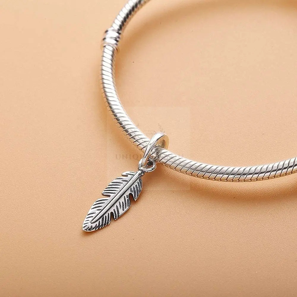 Antique Feather Charm