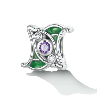 Artistic Purple Spacer Charm