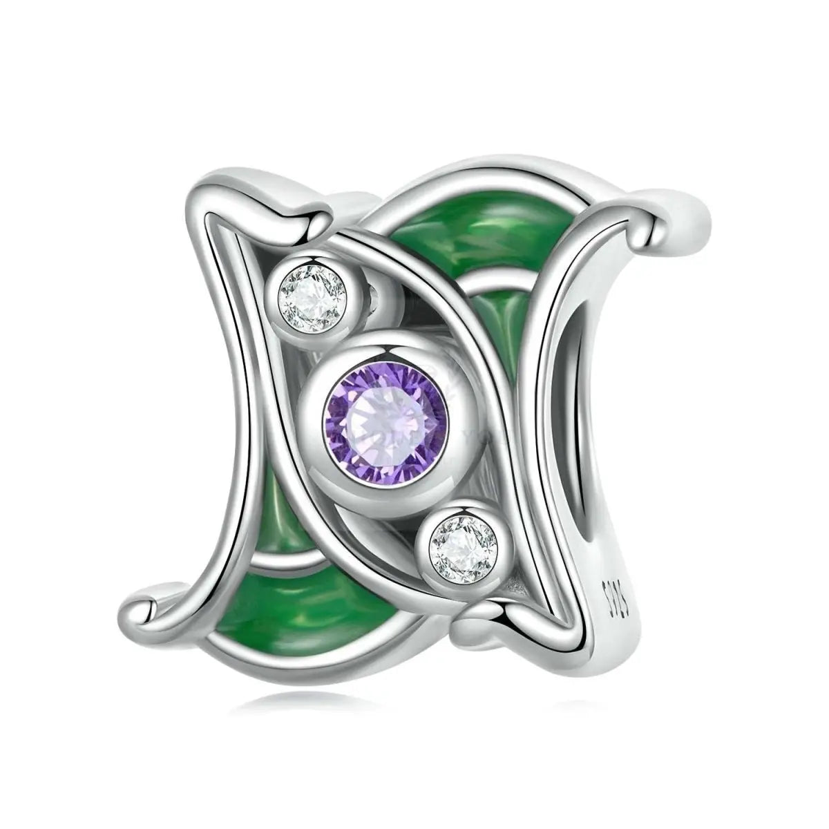 Artistic Purple Spacer Charm