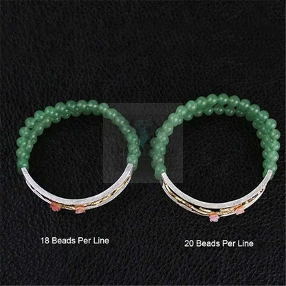 Aventurine Flower Bead Bracelet - Uniquely You Online