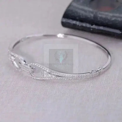 Baguette and Round Diamond Bangle - Uniquely You Online