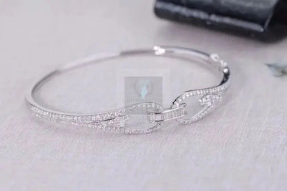 Baguette and Round Diamond Bangle - Uniquely You Online