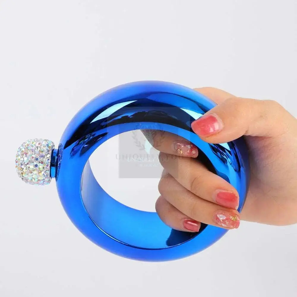 Bangle Bracelet Flask With Studded Lid - Uniquely You Online