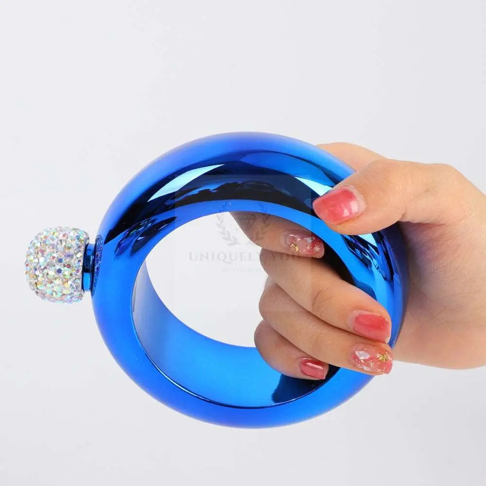 Bangle Bracelet Flask With Studded Lid - Uniquely You Online