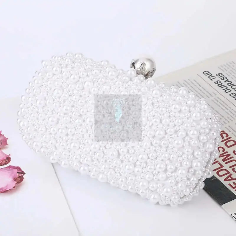 Beaded Pearl Clutch - Uniquely You Online