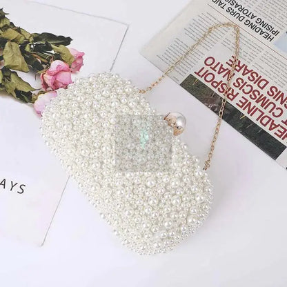 Beaded Pearl Clutch - Uniquely You Online