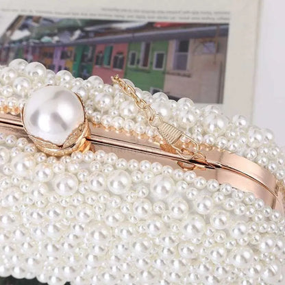 Beaded Pearl Clutch - Uniquely You Online