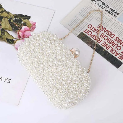 Beaded Pearl Clutch - Uniquely You Online