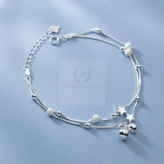 Beads and Stars Charm Bracelet - Uniquely You Online