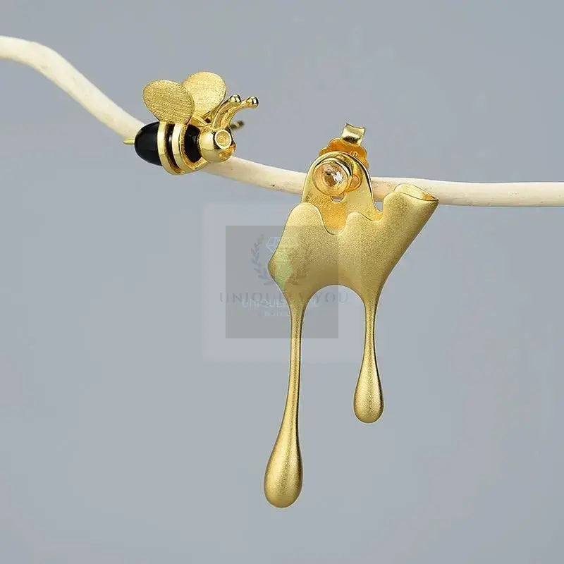 Bee and Honey Drip Earrings - Uniquely You Online