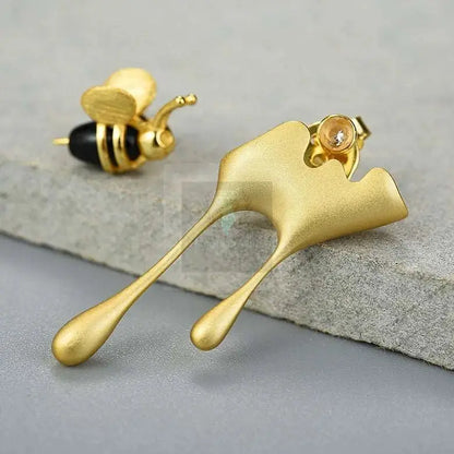 Bee and Honey Drip Earrings - Uniquely You Online