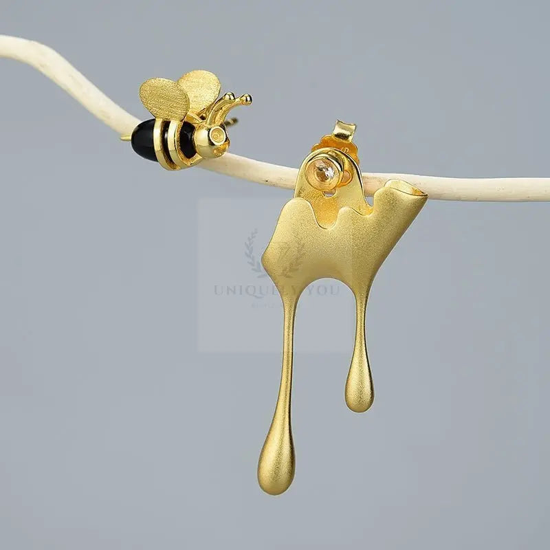 Bee and Honey Drip Earrings - Uniquely You Online