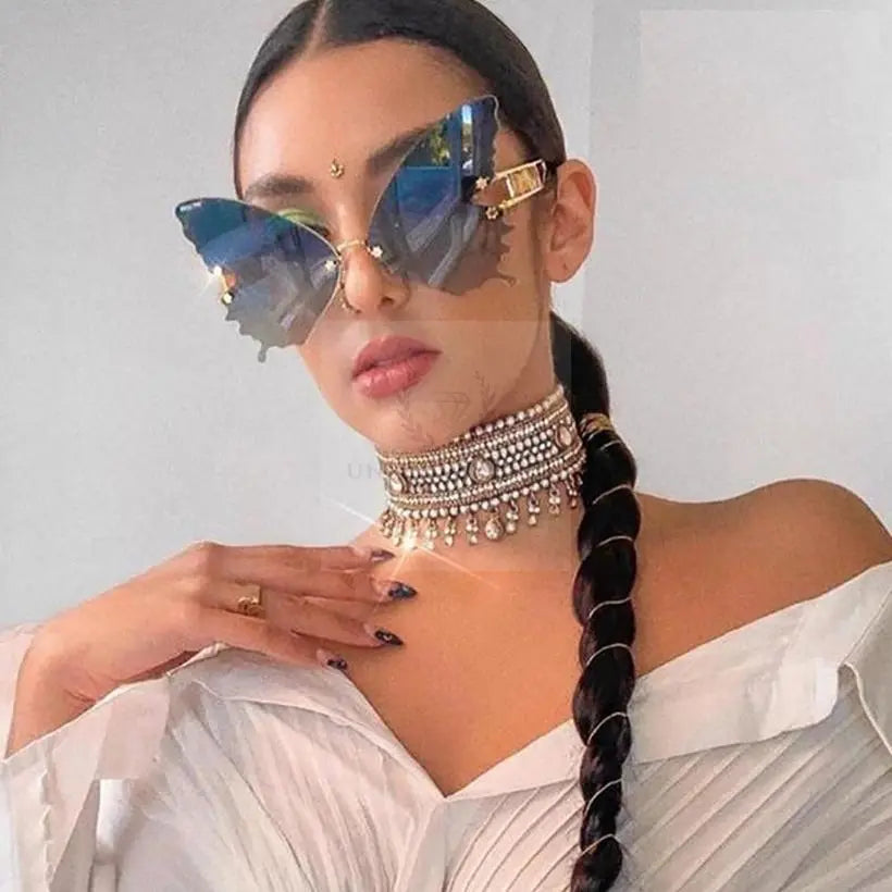 Big Butterfly Sunglasses - Uniquely You Online