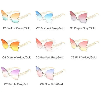 Big Butterfly Sunglasses - Uniquely You Online