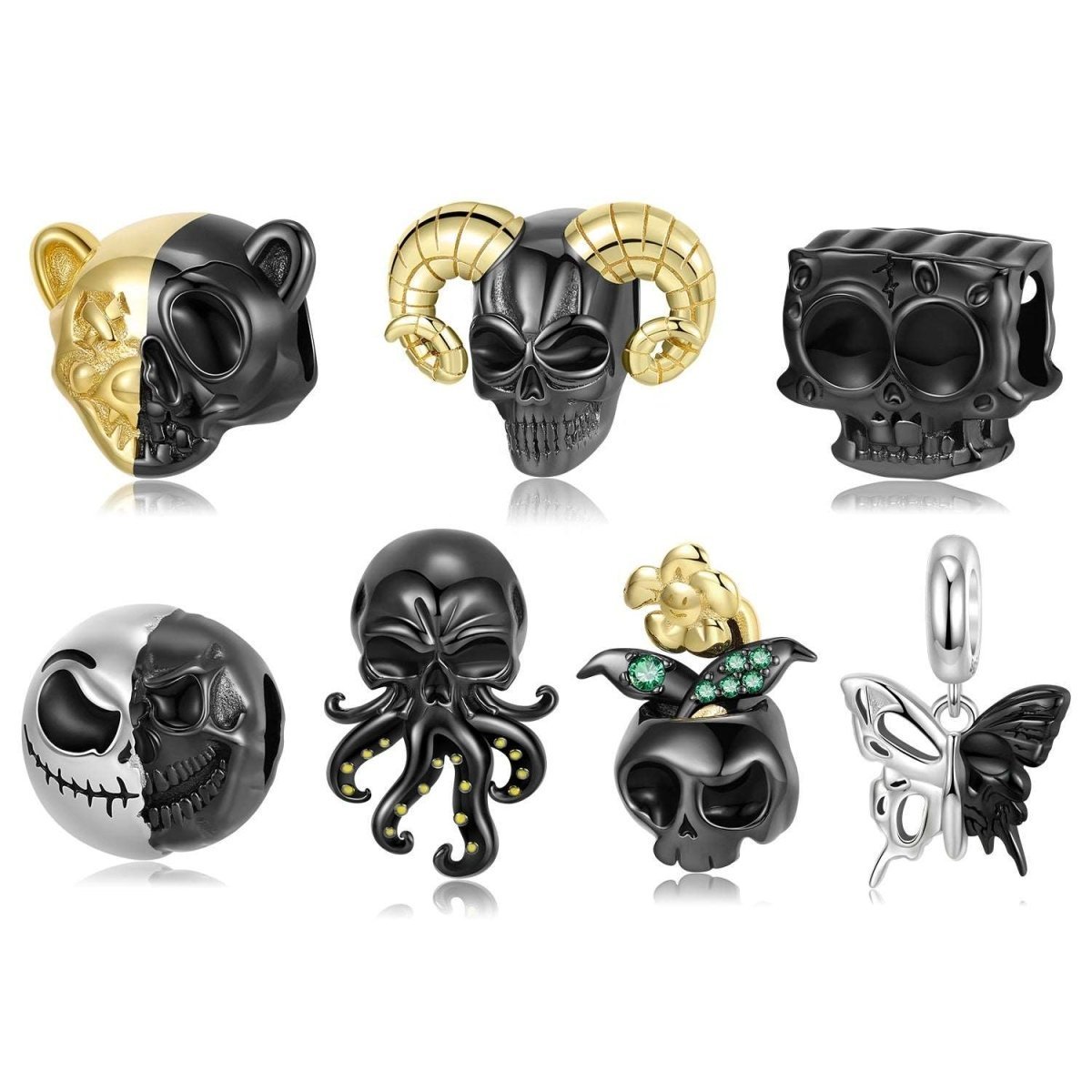 Black Skull Charms - Uniquely You Online