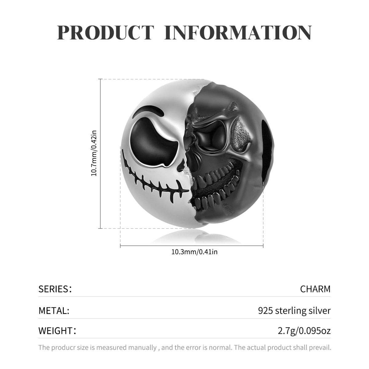 Black Skull Charms - Uniquely You Online