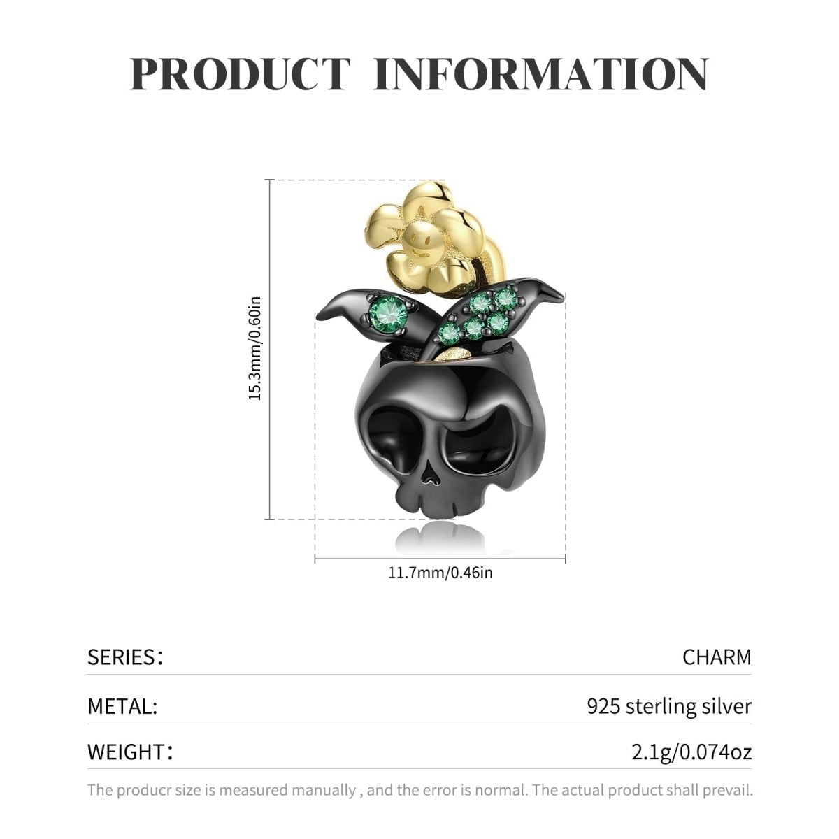 Black Skull Charms - Uniquely You Online