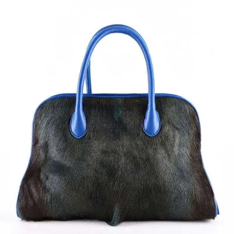 Blue Shock Fur Bag - Uniquely You Online