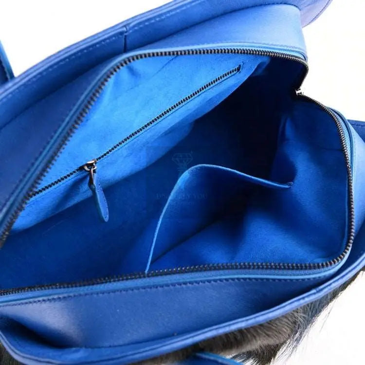 Blue Shock Fur Bag - Uniquely You Online