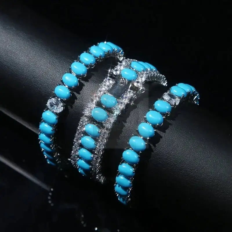 Bohemian Lucky Turquoise Tennis Bracelet - Uniquely You Online