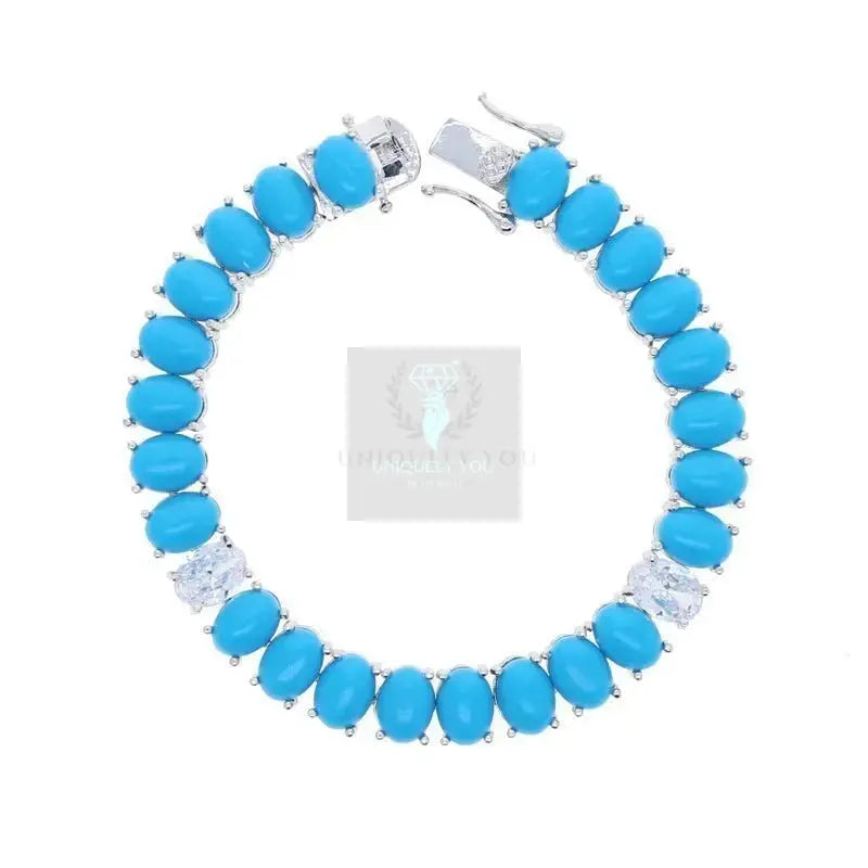 Bohemian Lucky Turquoise Tennis Bracelet - Uniquely You Online