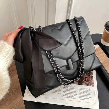 Bow and Chain Handbag - Uniquely You Online