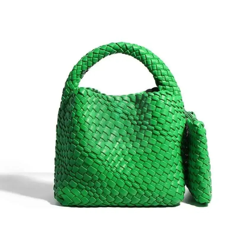 Braided Bucket Handbag - Uniquely You Online