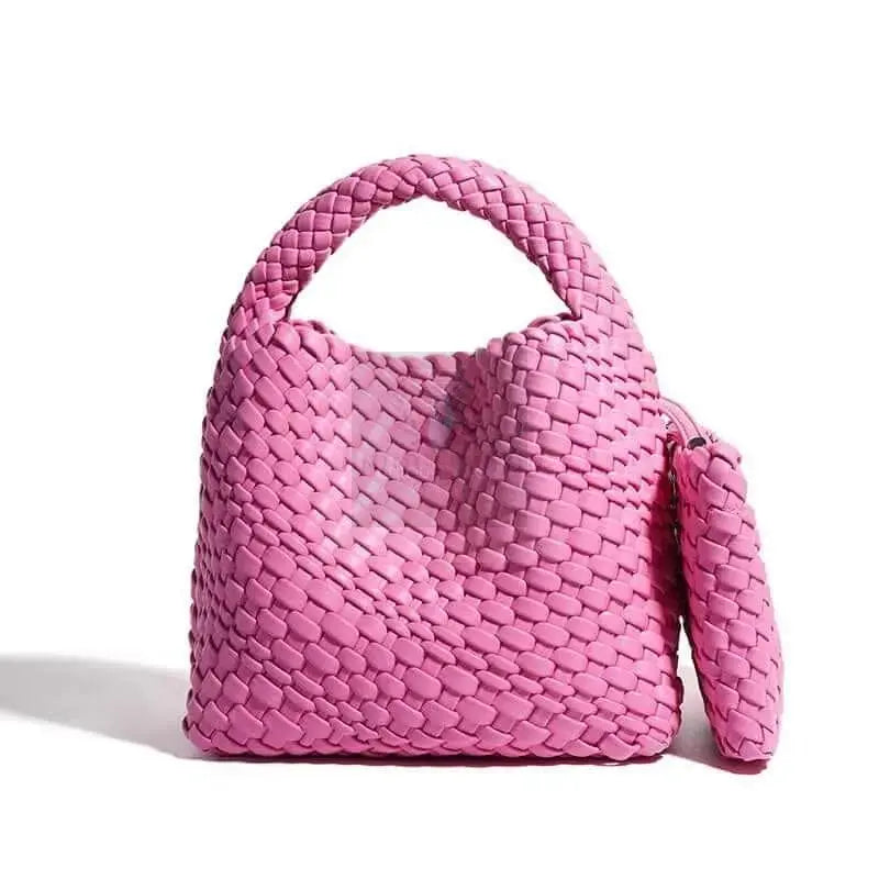 Braided Bucket Handbag - Uniquely You Online