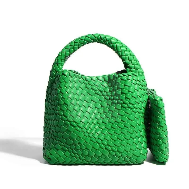 Braided Bucket Handbag - Uniquely You Online