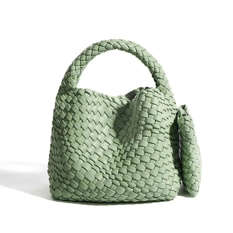 Braided Bucket Handbag - Uniquely You Online