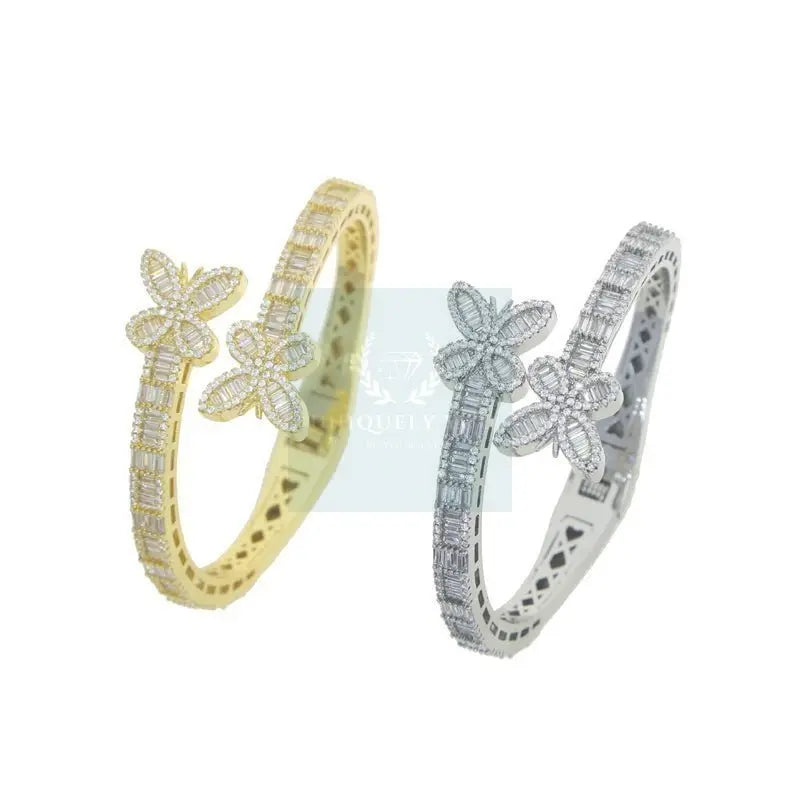 Butterfly Baguette Ring and Bracelet - Uniquely You Online