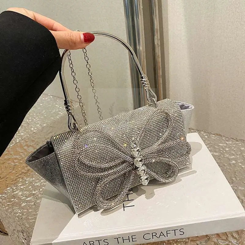 Butterfly Bow Crystal Bag - Uniquely You Online