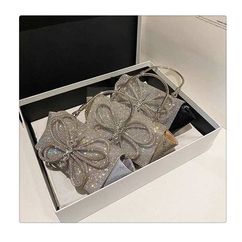 Butterfly Bow Crystal Bag - Uniquely You Online