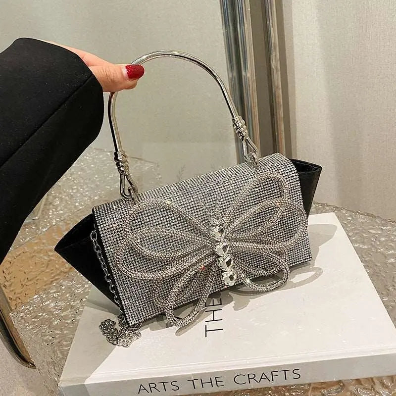 Butterfly Bow Crystal Bag - Uniquely You Online