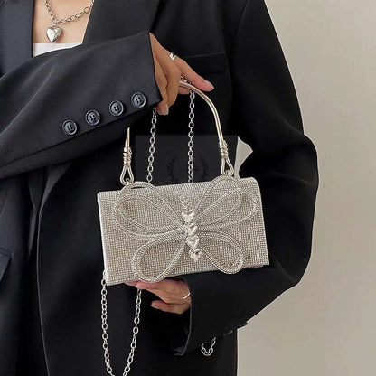 Butterfly Bow Crystal Bag - Uniquely You Online