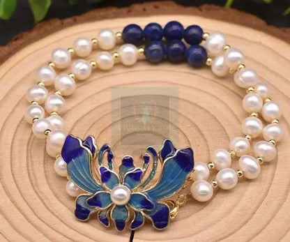 Butterfly Natural Pearl Bracelet - Uniquely You Online