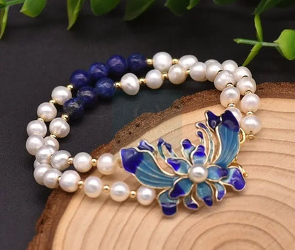 Butterfly Natural Pearl Bracelet - Uniquely You Online