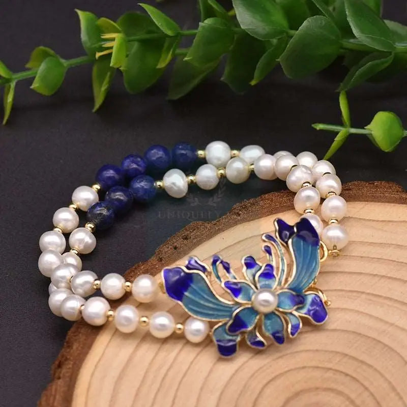 Butterfly Natural Pearl Bracelet - Uniquely You Online