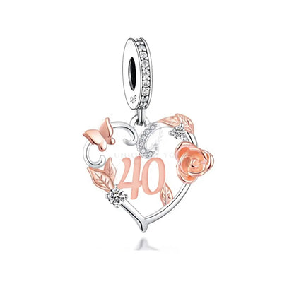 Butterfly Rose Number Charms - Uniquely You Online