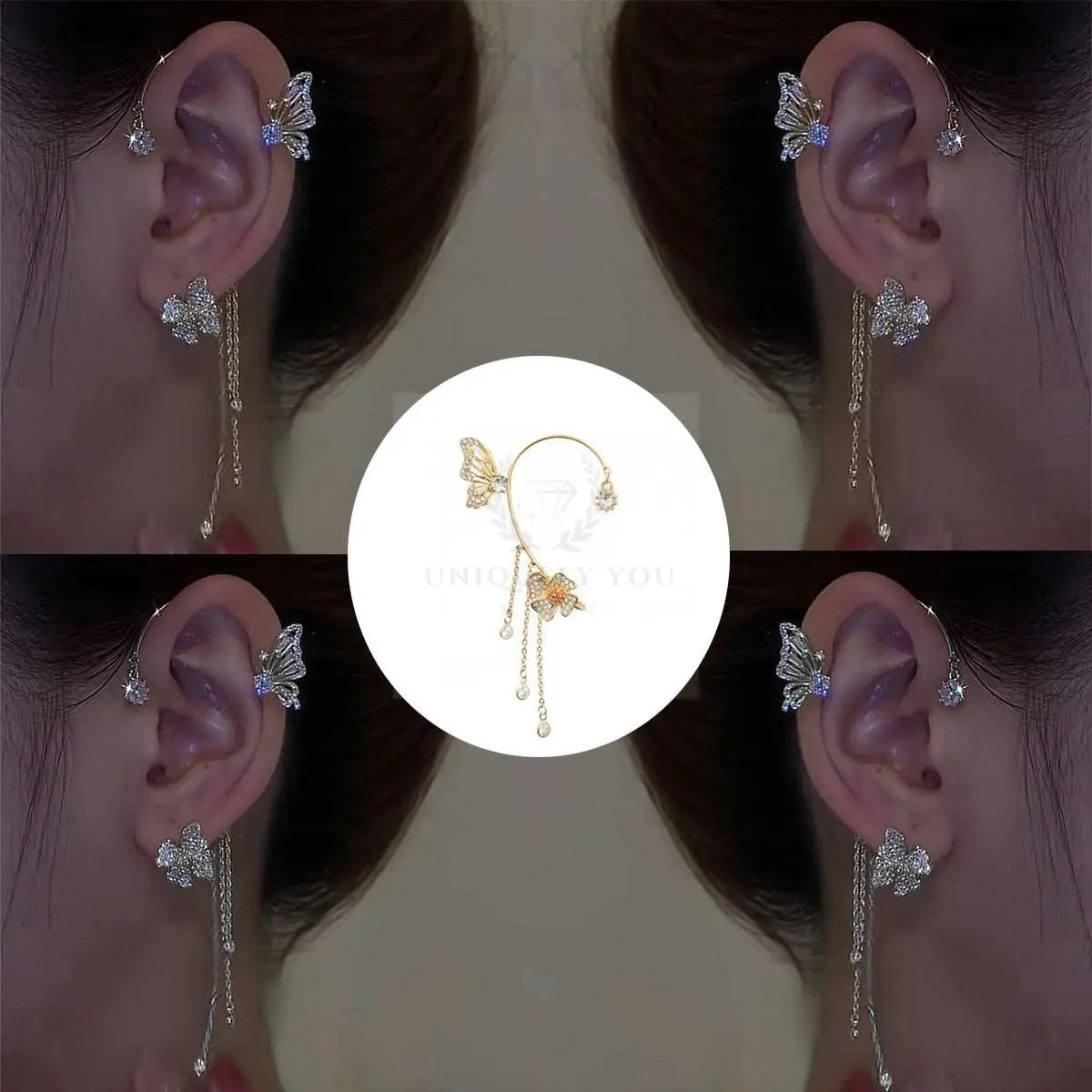 Butterfly Tassel Ear Cuff - Uniquely You Online