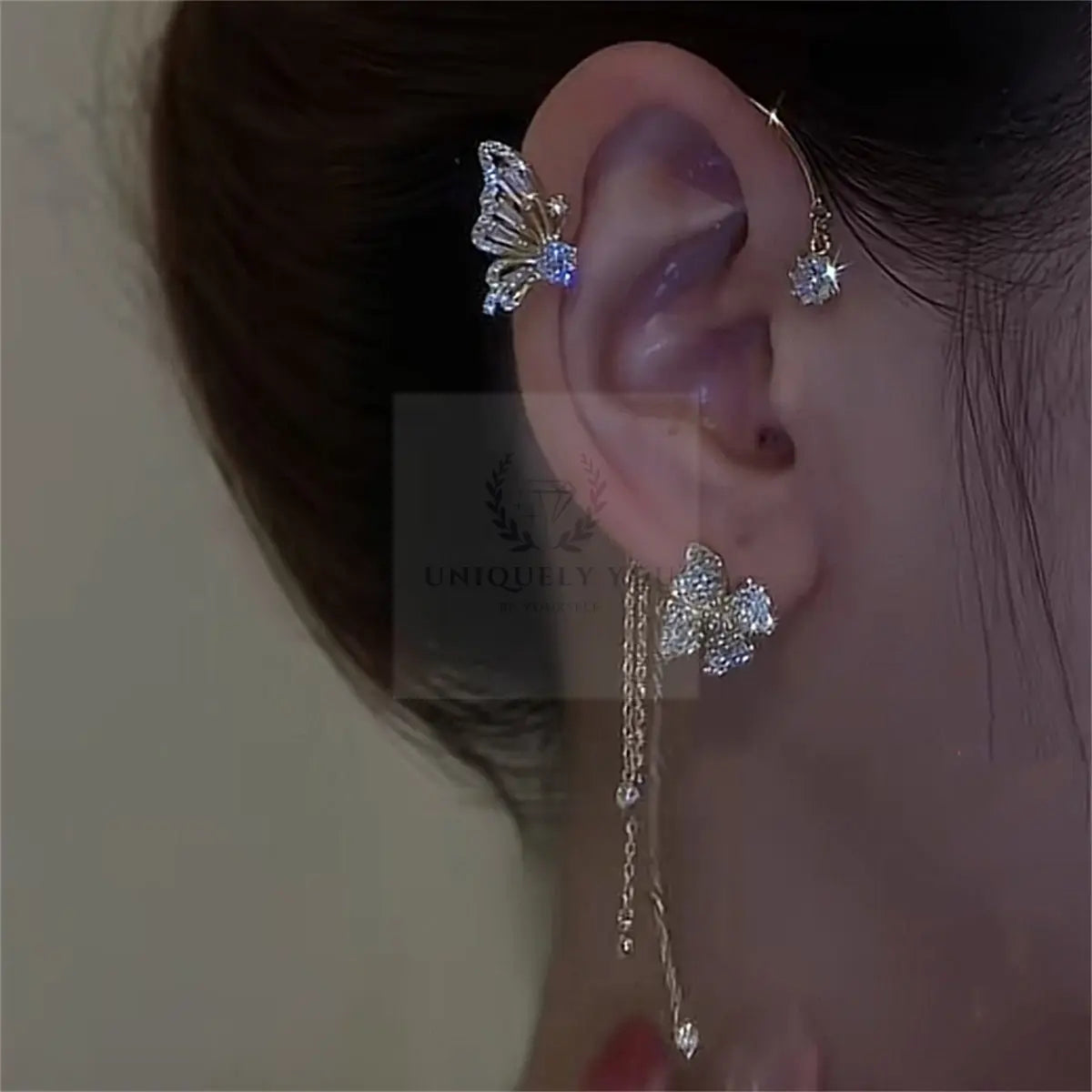 Butterfly Tassel Ear Cuff - Uniquely You Online