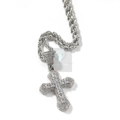 CZ Colored Cross Pendant with Chain - Uniquely You Online